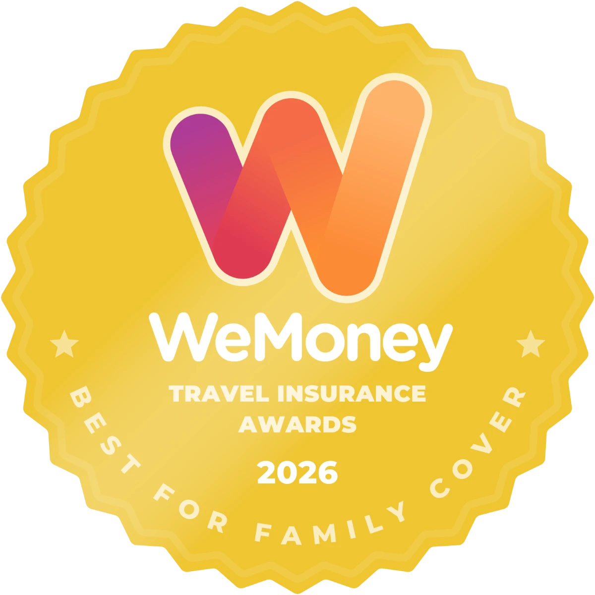 2026 WeMoney Winner - Best for Family Cover - Travel Insurance