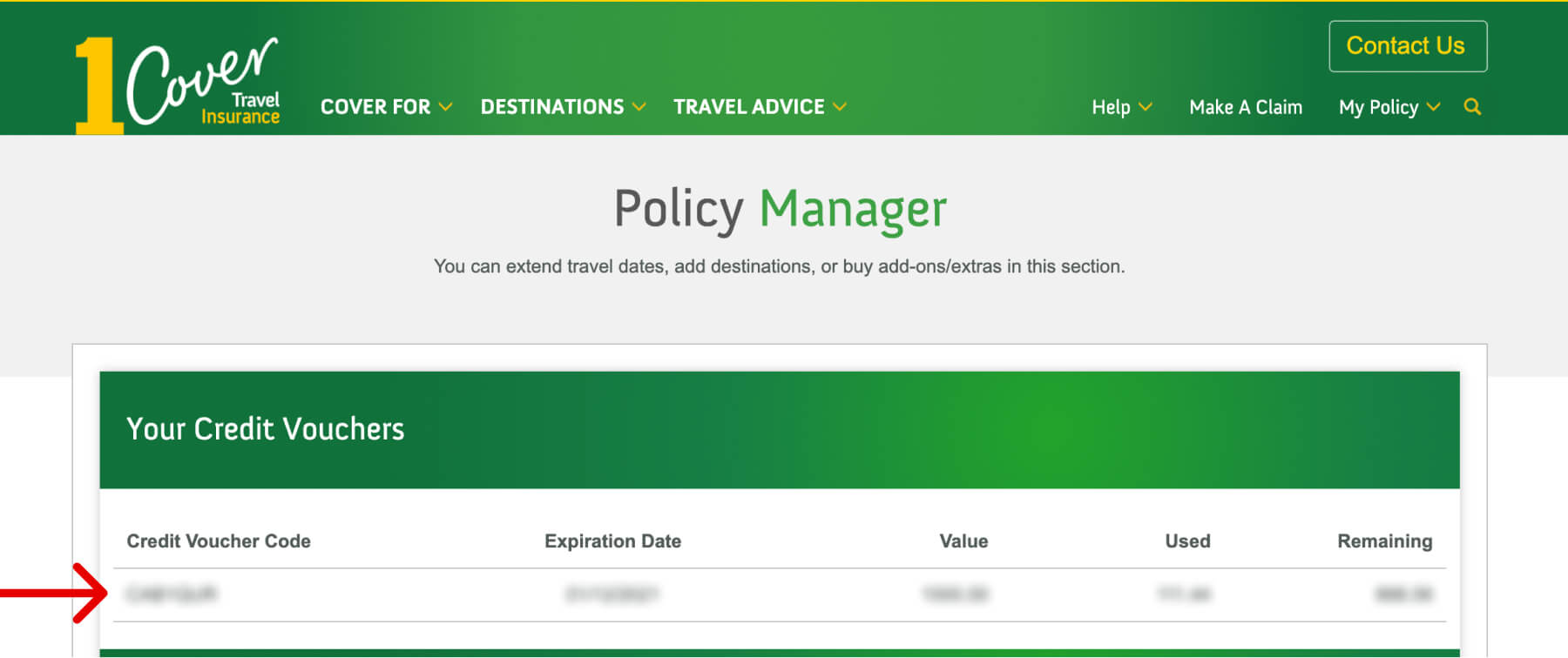 Screenshot of inside Policy Manager 
