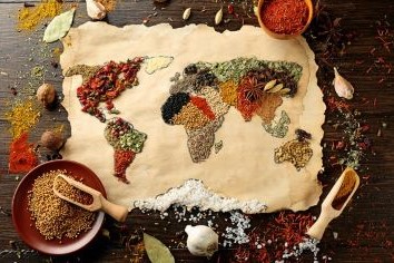 Spice map of the world