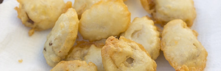 Battered and fried bluff oysters