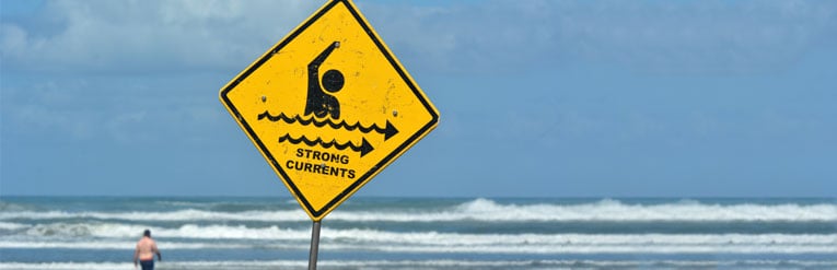 Dangerous Currents Sign