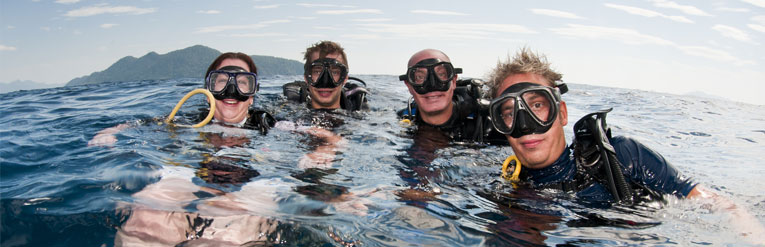 Group of scuba divers