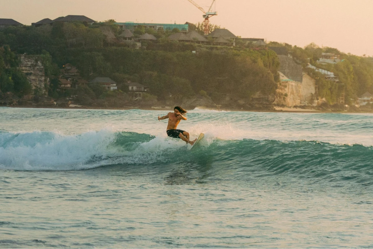 person surfing in bali