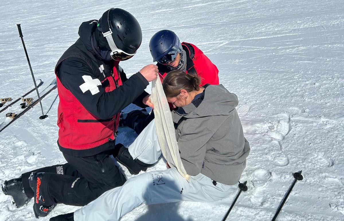 Elke ski accident