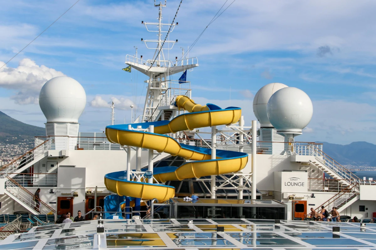slide on a cruise ship