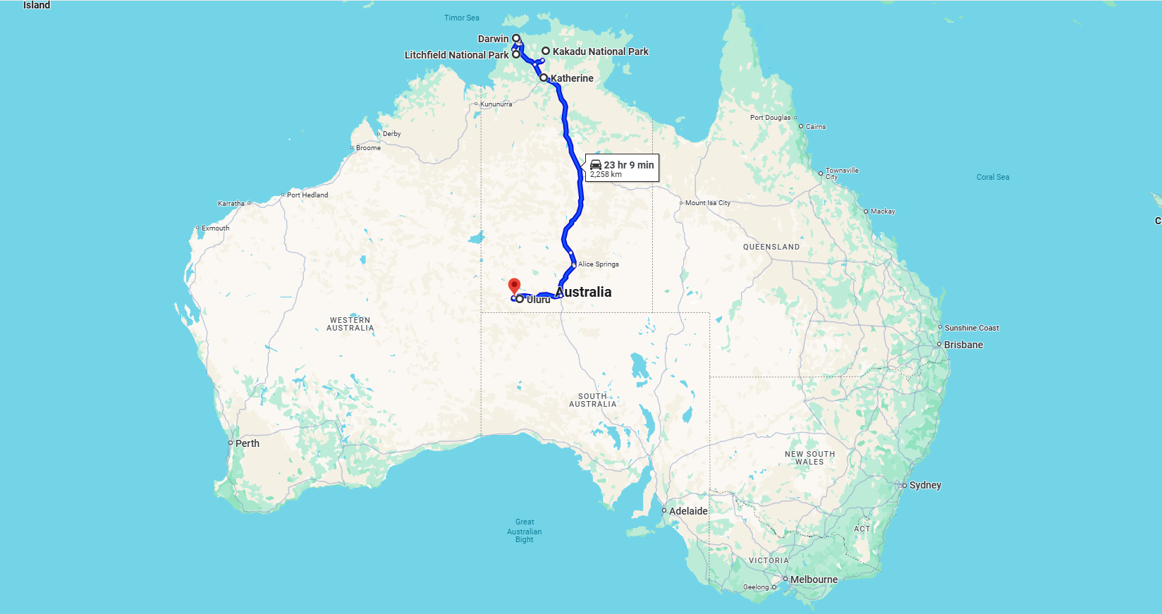 NT map
