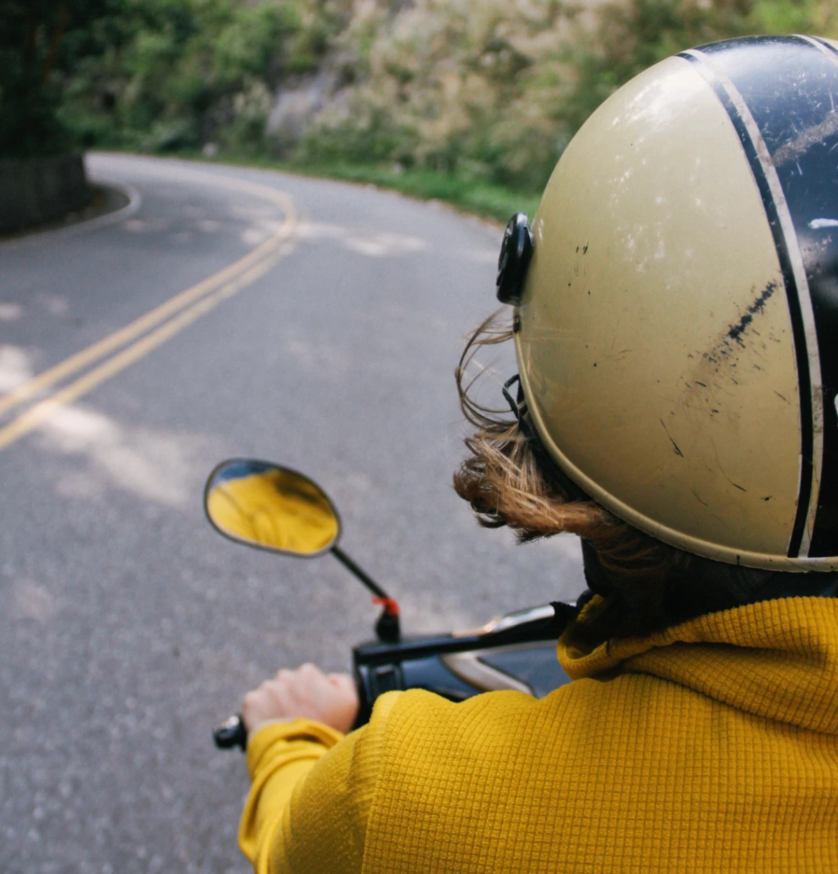 person on scooter