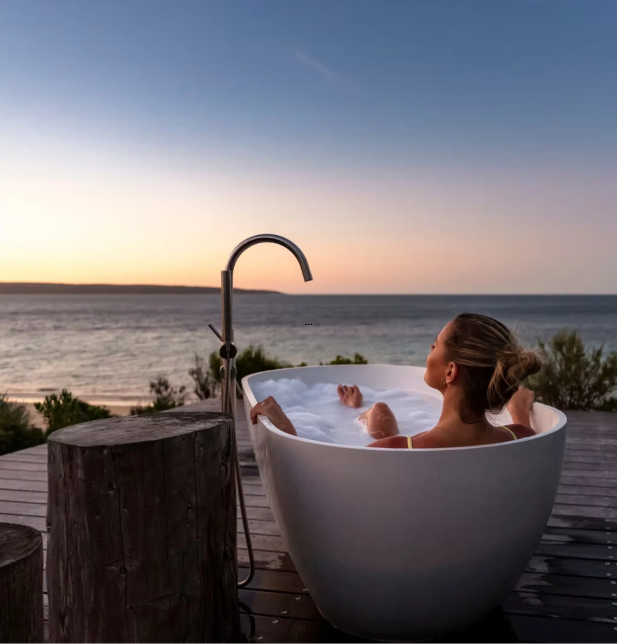 woman in australia resort