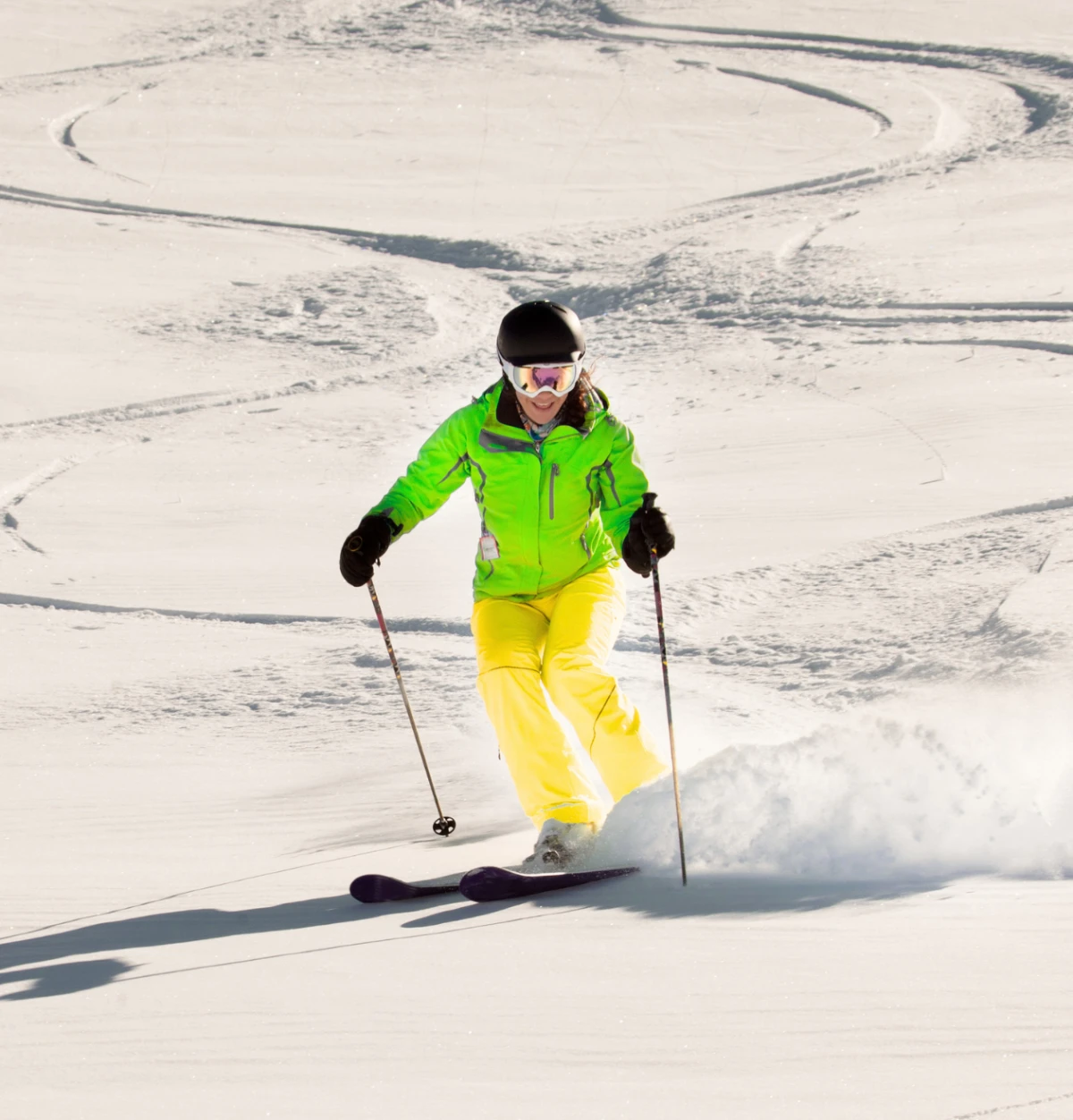 skiing