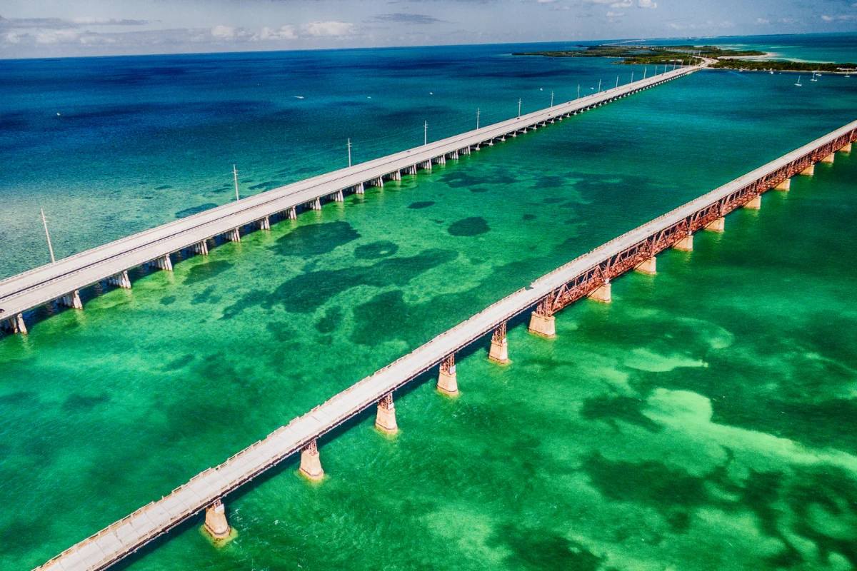 the overseas highway on the florida keys